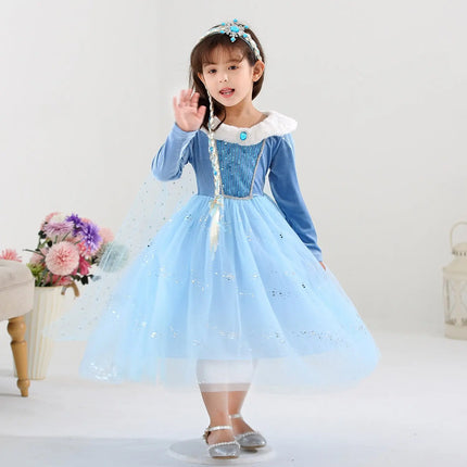 Fancydresswale princess Pageant Elsa frozen costume for Girls fancydresswale.com