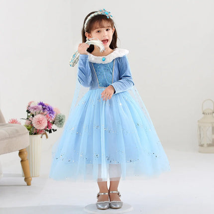 Fancydresswale princess Pageant Elsa frozen costume for Girls fancydresswale.com