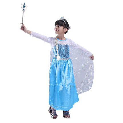Frozen Princess elsa dress with Accessories Fancydresswale