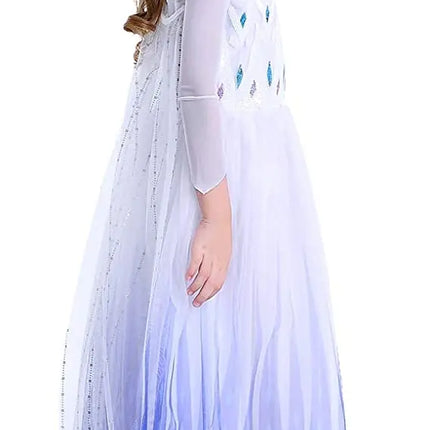 Frozen2 Elsa  costume  For Girls princess party dress up with Purple accessories Fancydresswale