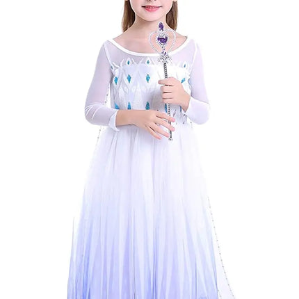 Frozen2 Elsa  costume  For Girls princess party dress up with Purple accessories Fancydresswale
