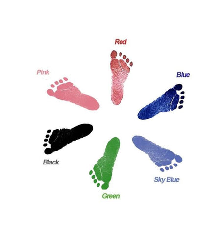 Fancydresswale Inkless 0-12 Months for Baby Handprint and Baby Footprint Ink Pad with Imprint Cards 100% Non-Toxic & Mess Free Safe for Newborn Baby and Toddlers (Green, 0-12 Months)
