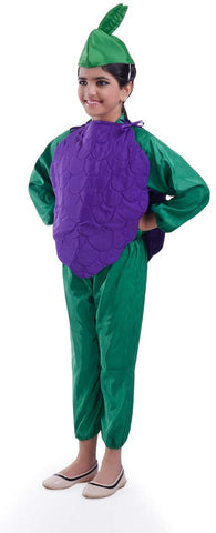 Grape Fruit Cutout with Cap for Girls and boys for Fancy dress competitions