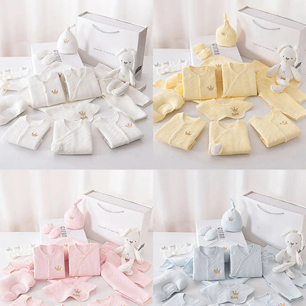 Gift Basket for newborn baby boy and Baby Girls- Yellow set of 20 dresses & baby accessories fancydresswale.com