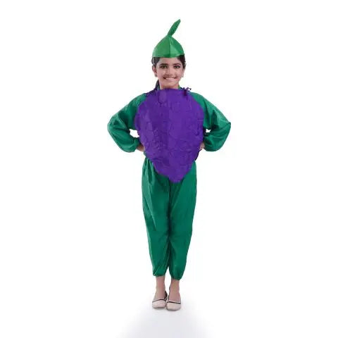 Grapes Green Cap and Purple Grapes Shape Cutout Fancydresswale