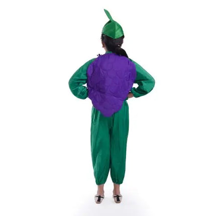 Grapes Green Cap and Purple Grapes Shape Cutout Fancydresswale