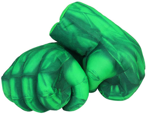Hulk Smash Hands, 1 Pair of Soft Boxing Gloves Fist Hand Plush Incredible Avengers Toy for Kids and Adult Gifts
