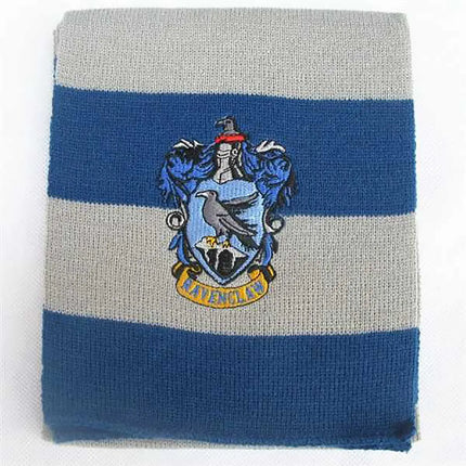 Harry Magician Patch Knit Scarf Muffler -Blue Fancydresswale