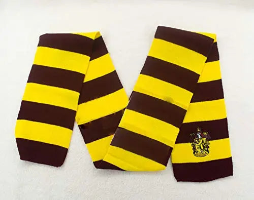 Harry Magician Patch Knit Scarf Muffler Yellow Fancydresswale