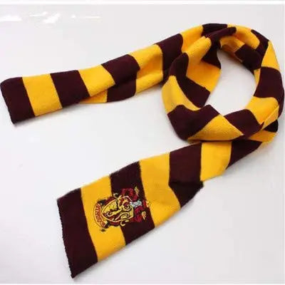 Harry Magician Patch Knit Scarf Muffler Yellow Fancydresswale