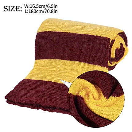 Harry Magician Patch Knit Scarf Muffler Yellow Fancydresswale