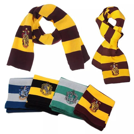 Harry Magician Patch Knit Scarf Muffler Yellow Fancydresswale