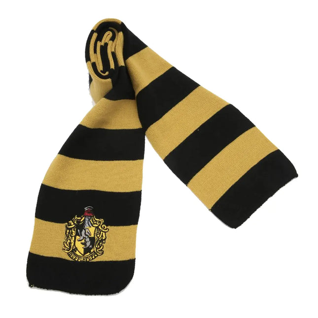Harry Magician Patch Knit Scarf Muffler -Yellow and Black Fancydresswale