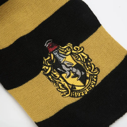 Harry Magician Patch Knit Scarf Muffler -Yellow and Black Fancydresswale