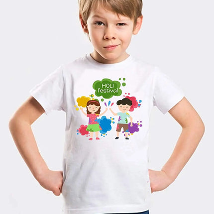 Holi t-Shirts for Boys Fancydresswale.com