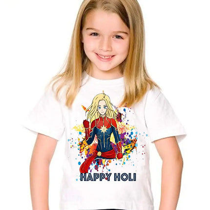 Holi t-Shirts for Girls Fancydresswale.com