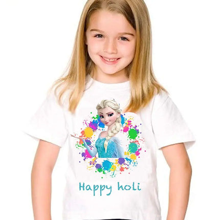 Holi t-Shirts for Girls Fancydresswale.com
