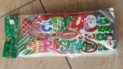 Wall/Door Hanging Christmas Banner for Christmas Party Decoration