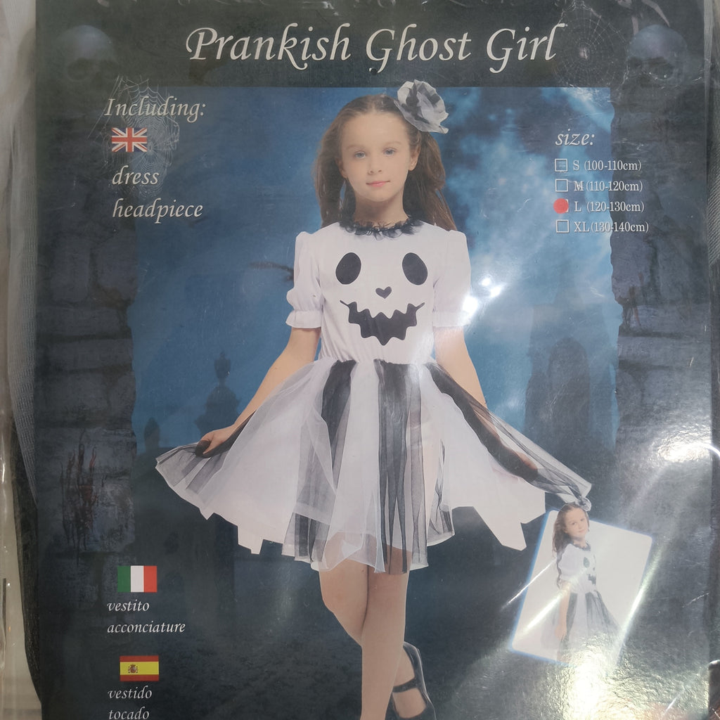 Fancydresswale Halloween dress for Girls white and black witch
