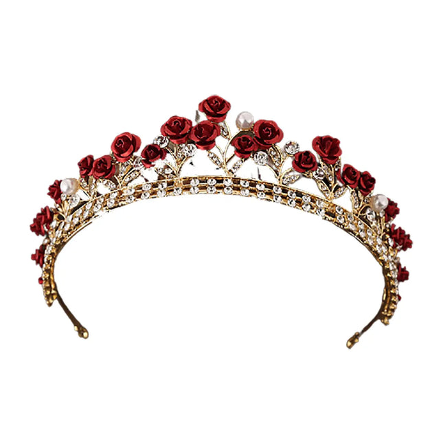 Jizo Women Princess Crown Birthday Tiara Headbands for Wedding Prom Bridal Party Fancydresswale
