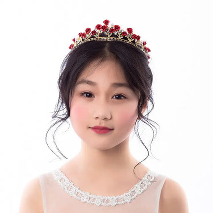 Jizo Women Princess Crown Birthday Tiara Headbands for Wedding Prom Bridal Party Fancydresswale