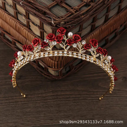 Jizo Women Princess Crown Birthday Tiara Headbands for Wedding Prom Bridal Party Fancydresswale
