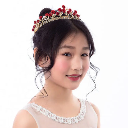 Jizo Women Princess Crown Birthday Tiara Headbands for Wedding Prom Bridal Party Fancydresswale