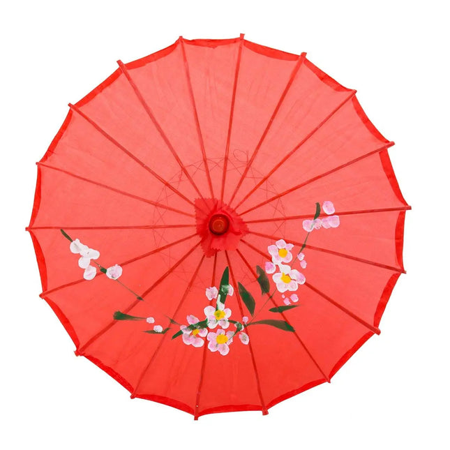 Kids Size Japanese Chinese Umbrella for Wedding Parties, Photography, Costumes, Cosplay, Decoration and Other Events (Red) Fancydresswale