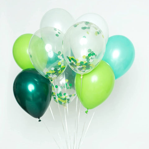 Fancydresswale Party Balloons 12 inch Light Green Metallic Chrome Helium Shiny Latex Thicken Balloon Perfect Decoration for Wedding Birthday Baby Shower Graduation Christmas Carnival