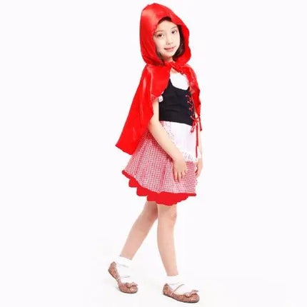 Little Red Riding Hood Costume Dress For Girls Fancydresswale