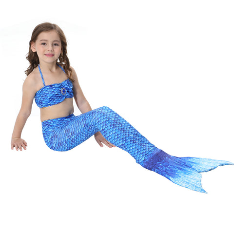 Fancydresswale Mermaid swimsuit for Girls- Navy Blue