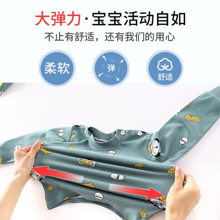 Newborn Toddler Kids Monkey Printed Baby Boys Clothing Set Long Sleeve Tops Pants Little Kids All season Outfits, Brown fancydresswale.com