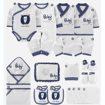 Newborn baby gift pack 20 pcs luxury set-Best gift for newborn baby boy- Blue fancydresswale.com