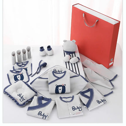 Newborn baby gift pack 20 pcs luxury set-Best gift for newborn baby boy- Blue fancydresswale.com