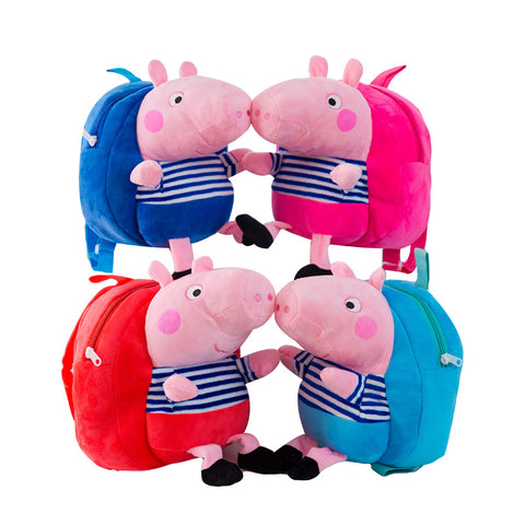 fancydresswale Peppa Pig bag for baby boy and Girls- Kindergarten plush bag- Pink