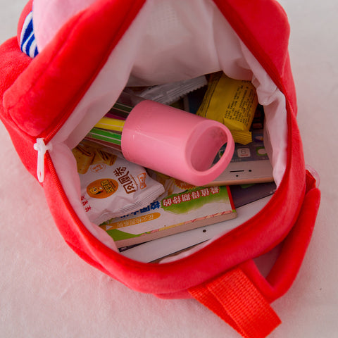 fancydresswale Peppa Pig bag for baby boy and Girls- Kindergarten plush bag- Red