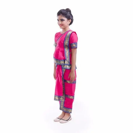 Pink Bharatnatyam Dance Dress Fancydresswale