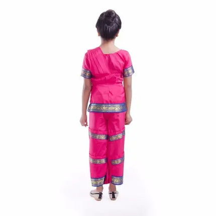 Pink Bharatnatyam Dance Dress Fancydresswale