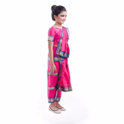 Pink Bharatnatyam Dance Dress Fancydresswale