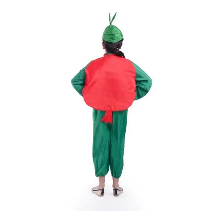 Pomegranate Cut Out and Green Cap without jumpsuit Fancydresswale