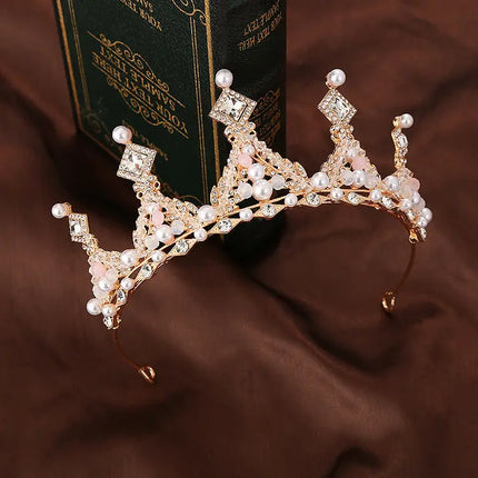 Princess Crown for Girls, Crystal Birthday Tiaras for Toddler Little Girl Big Kid Girl Prom Costume Party Accessories Fancydresswale