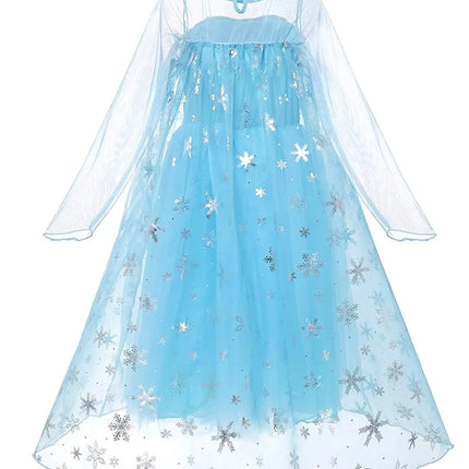 Princess Elsa Princess costume with 8 pack accessories Fancydresswale