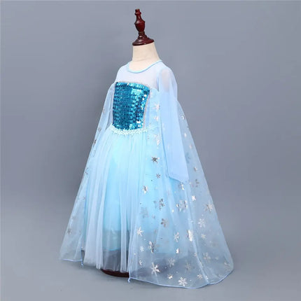 Princess Elsa Princess costume with 8 pack accessories Fancydresswale