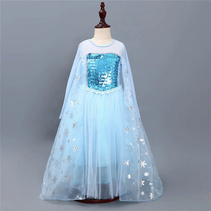 Princess Elsa Princess costume with 8 pack accessories Fancydresswale