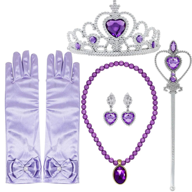 Princess Rapunzel Accessories set for Girls (Purple) Fancydresswale