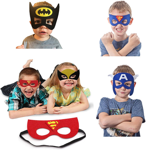 Fancydresswale Party Favour Super hero mask for Kids - Set of 12