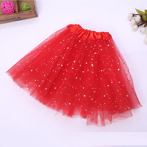 FancyDressWale Unicorn Red Tutu LED Skirt and Top Birthday Dress for Girls-B4