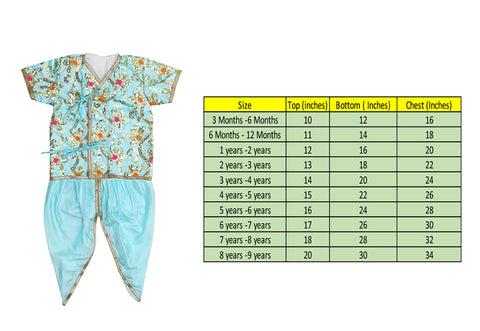Fancydresswale Krishna blue dress for boys with complete accessories