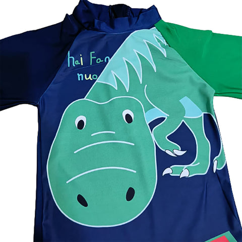 Fancydresswale Dragon Swimsuit half sleeves for kids