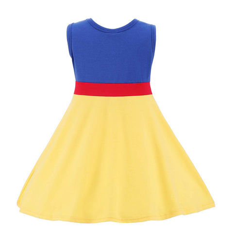 Fancydresswale New Baby Girl Princess snow white Clothes Girls Dress Party  Summer Cosplay Baby Fashion